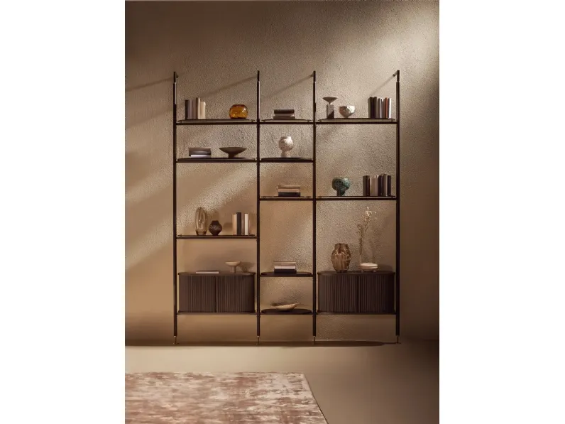 Libreria Stem in legno e metallo di Nature Design