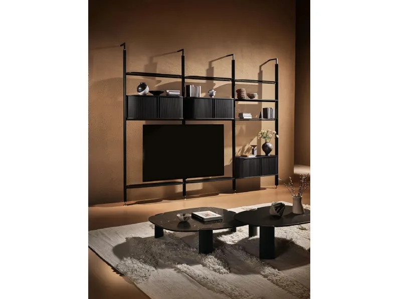Libreria Stem in legno e metallo di Nature Design