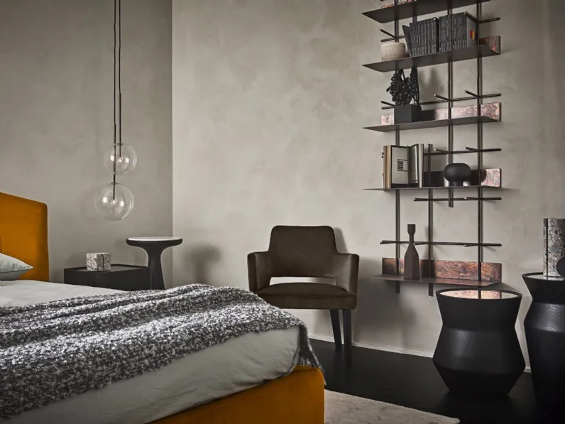 Libreria sospesa in rame brunito Navigli di Gallotti&Radice