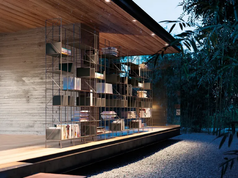Libreria divisoria componibile Network di Horm