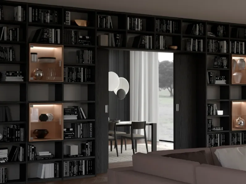 Libreria a ponte Orizzonte Composizione 07 di Linegianser