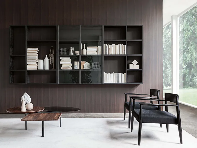 Libreria sospesa Pensile in legno di Porro