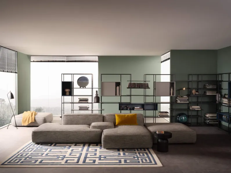 Libreria divisoria modulare Plain di Lema