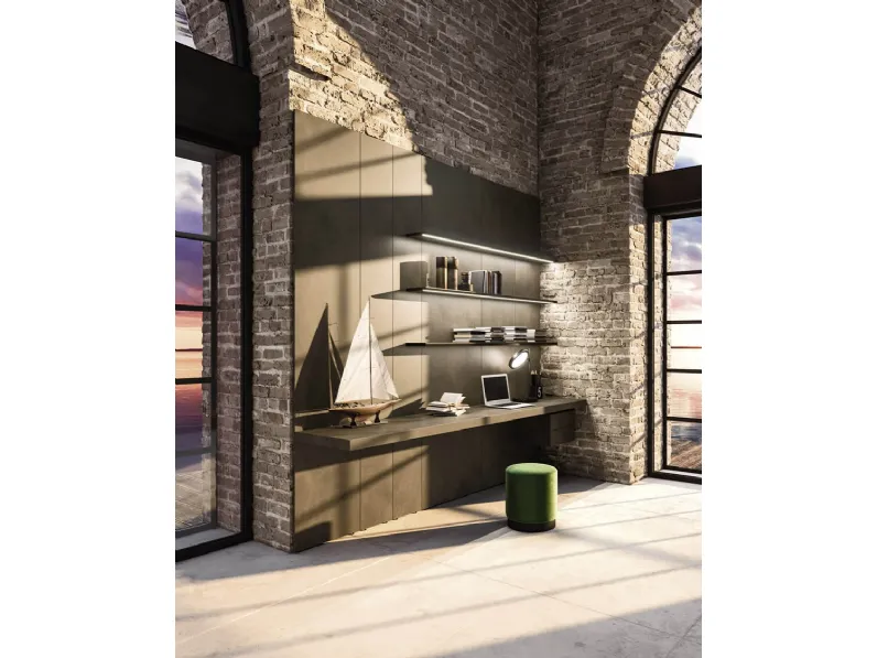 Libreria Planar con mensole luminose di Arrital