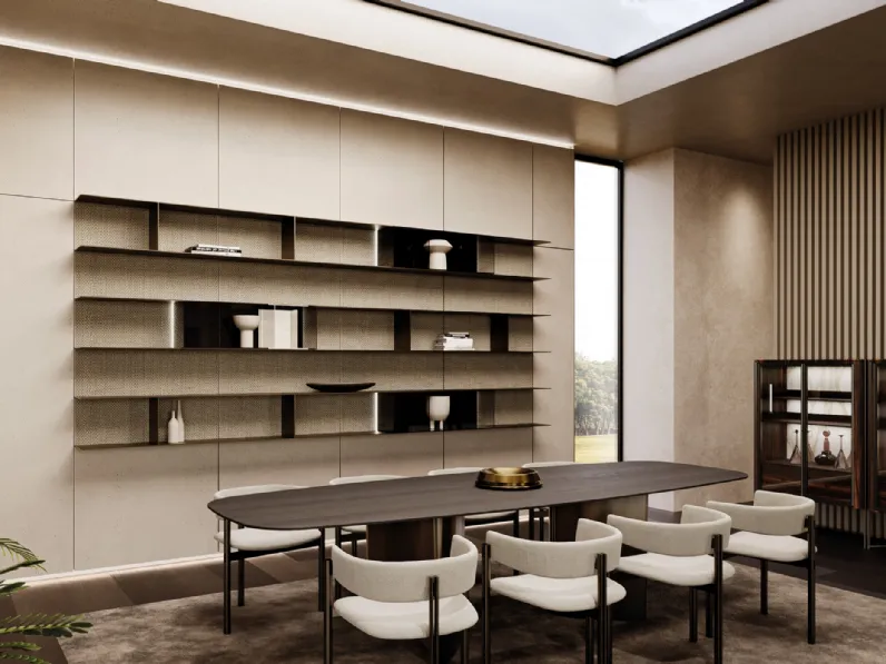 Libreria sospesa in alluminio Puzzle 19 di Misuraemme