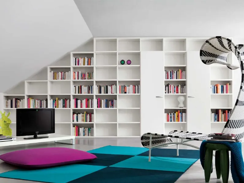 Libreria dal design moderno e minimal di Clever