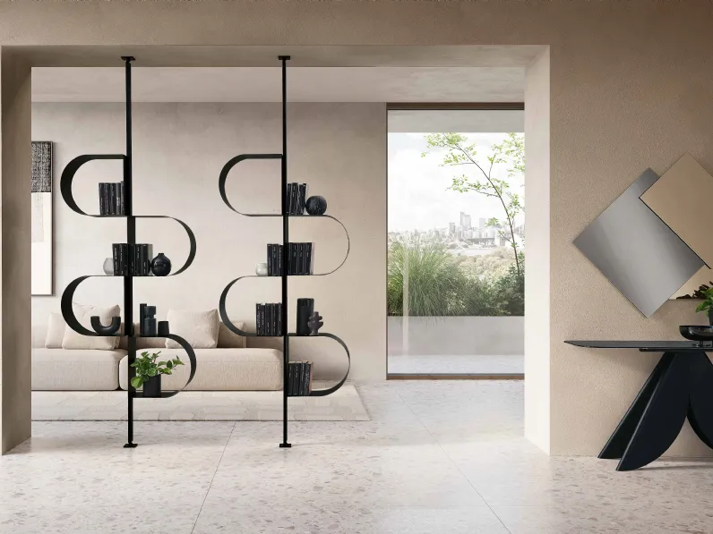 Libreria Tiffany Divisoria in metallo di Capodarte