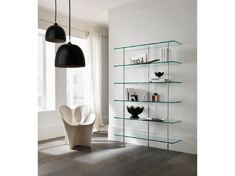 Libreria in vetro Trasparenza di Tonelli