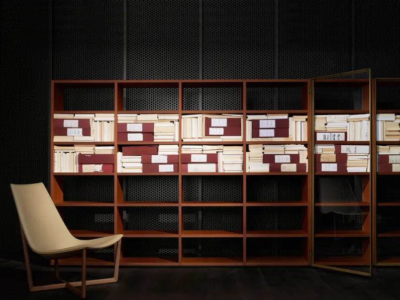 Libreria Vetrina in legno di Porro