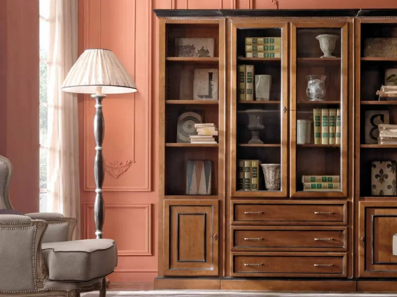 Libreria classica in legno Art 2109 di Vittorio Grifoni