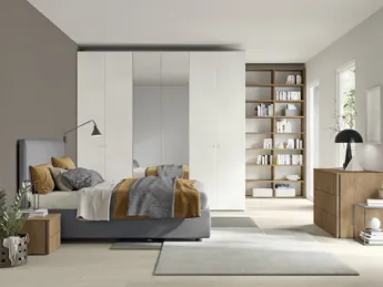 La libreria Volo Infinity M008 di Colombini Casa è un elemento d'arredo moderno e funzionale.