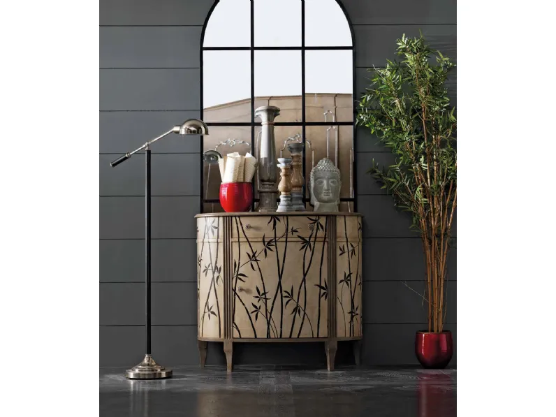 Madia classica dalla forma tondeggiante con decorazioni Art 2030 di Vittorio Grifoni