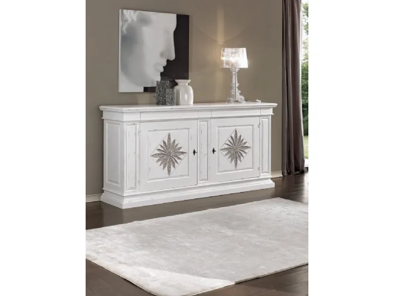 Madia in legno con intaglio margherita 2177-A di Zanini