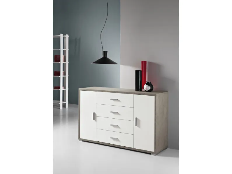 Madia Amal in melaminico Bianco di Ikone Casa