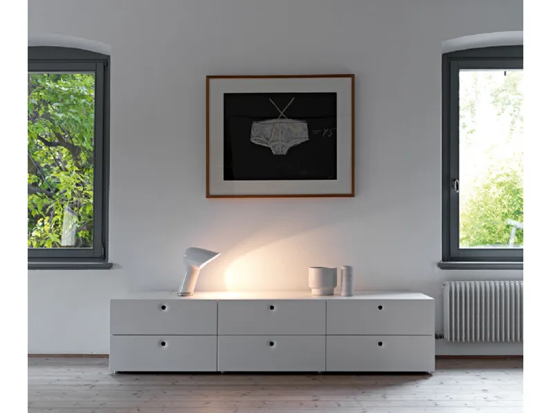 Madia Anish in legno laccato di Horm