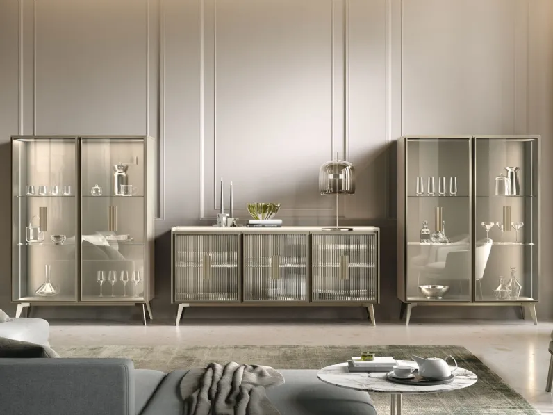 Madia Astra con ante in vetro di Adriatica