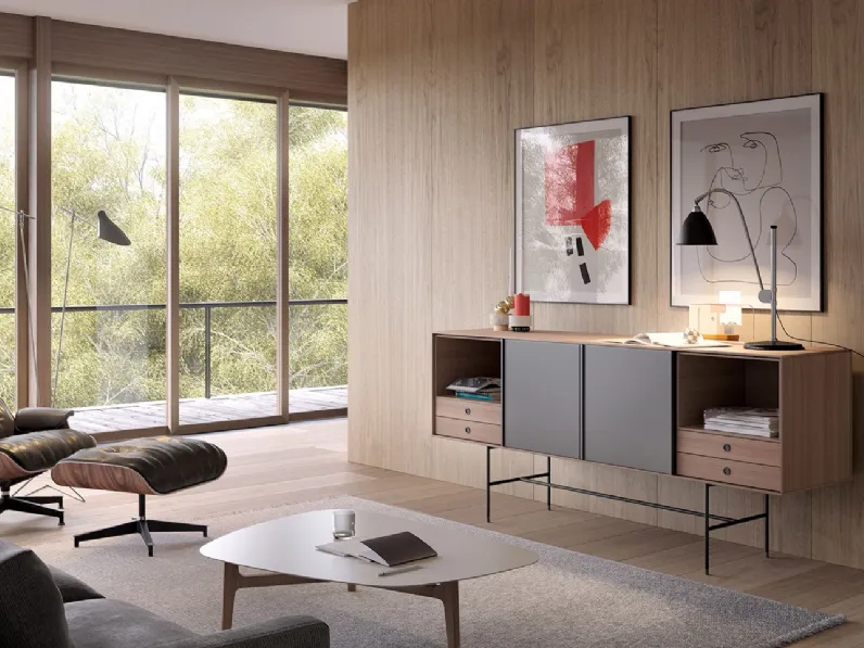 Madia Aura finitura Walnut e Safira di Treku