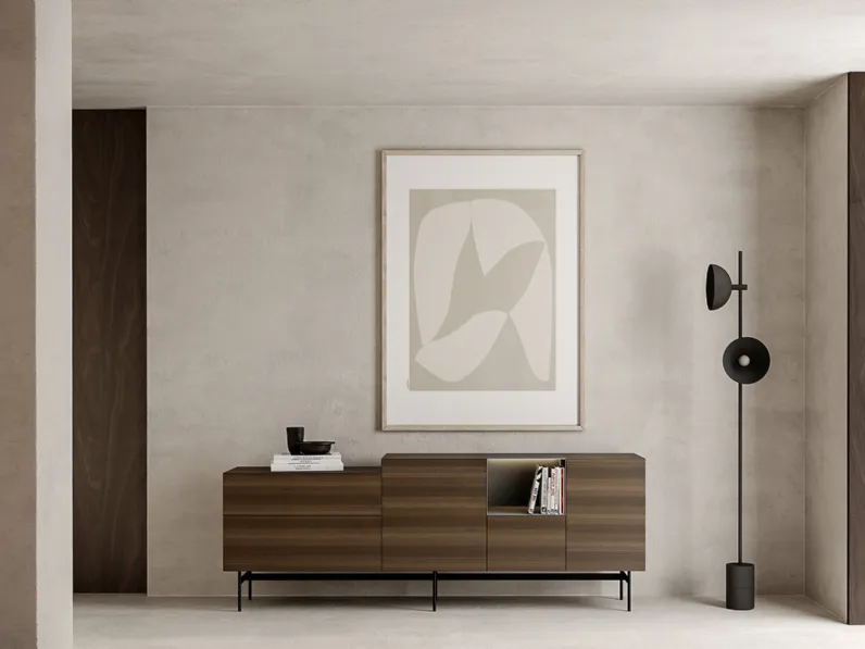 Madia in essenza di Eucalipto con piedini in metallo Avenue 02 Md di House