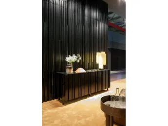 Madia con top in vetro nero Bamboo Lounge di Laura Meroni