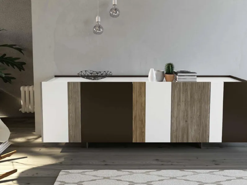 Madia Band in laccato e melaminico di Zanotti Mobili