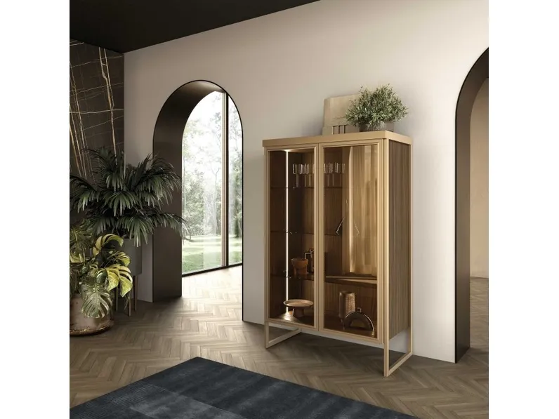 Madia Baron in alluminio e vetro di GF Interiors