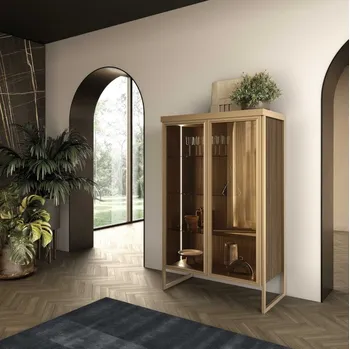 Madia Baron in alluminio e vetro di GF Interiors
