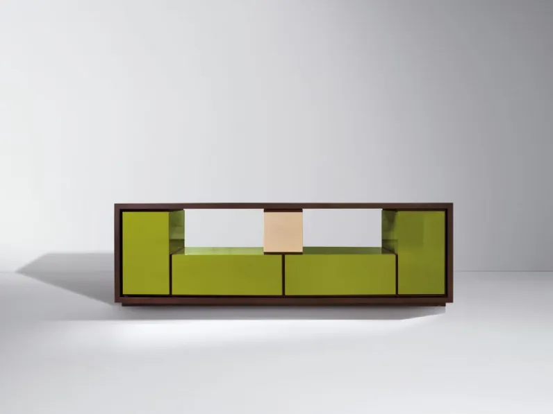 Madia modulare in legno realizzata in vari colori e composizioni BD 09 di Laura Meroni