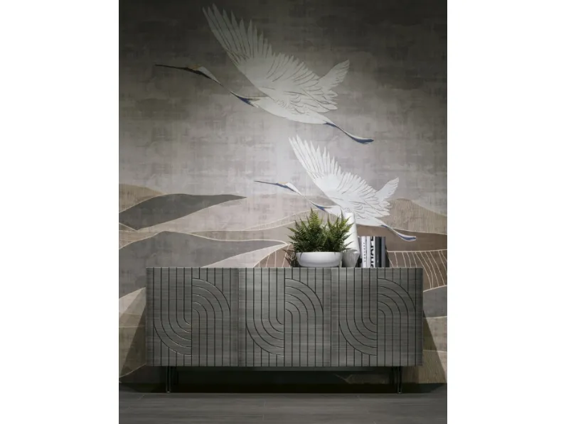 Madia Calliope 180 in laccato effetto spazzolato di Target Point