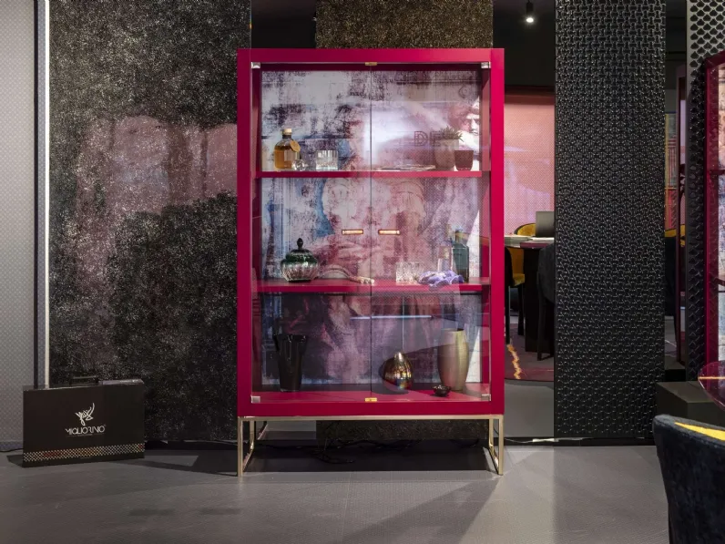 Madia Alta in vetro trasparente Charm Glass 02 di Migliorino