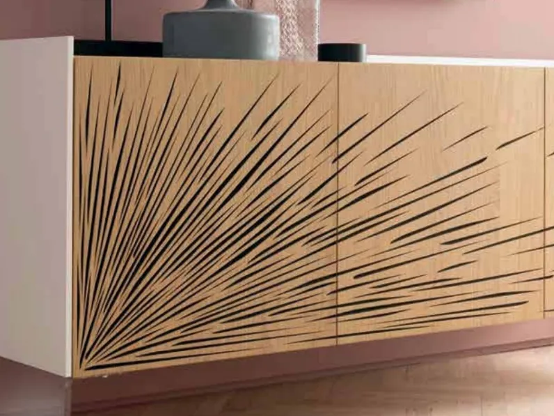 Madia con ante in legno Clio1 di Alta Corte