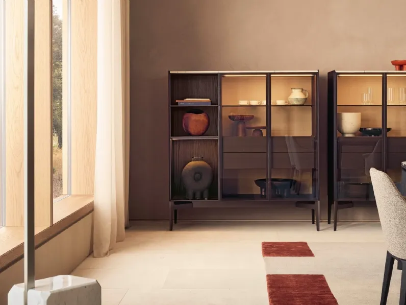 Madia Code Vetrina in legno di Poliform