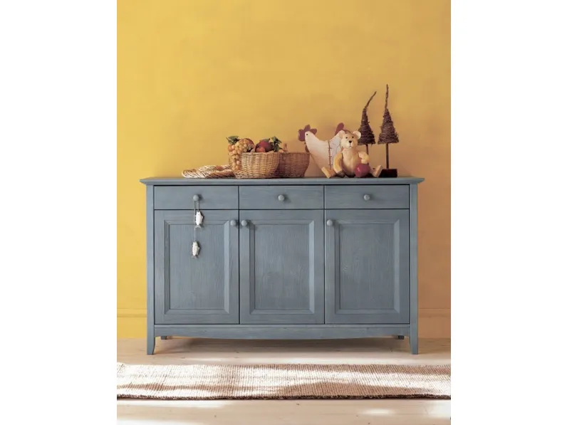 Madia in legno Composizione 112 02 azzurra di Tempora Country