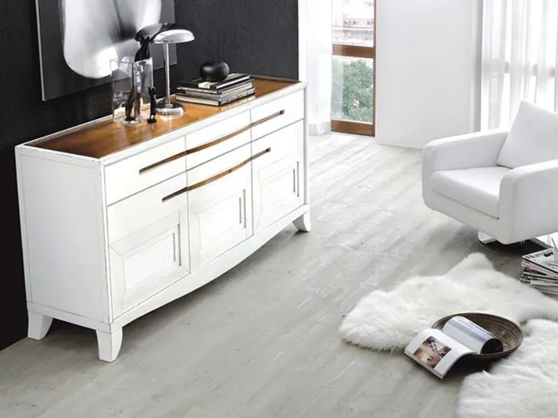 Madia Cristina in laccato Bianco di Fasolin