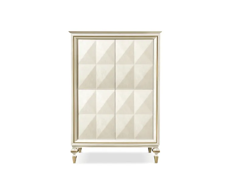 Madia Alta in legno laccato Diamante Cabinet di Cantori
