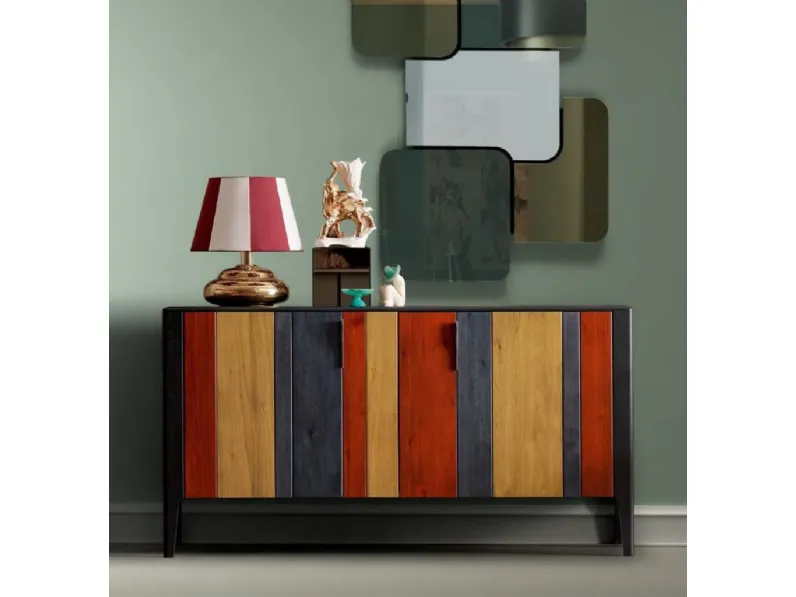 Madia in noce canaletto Domino di Modesign