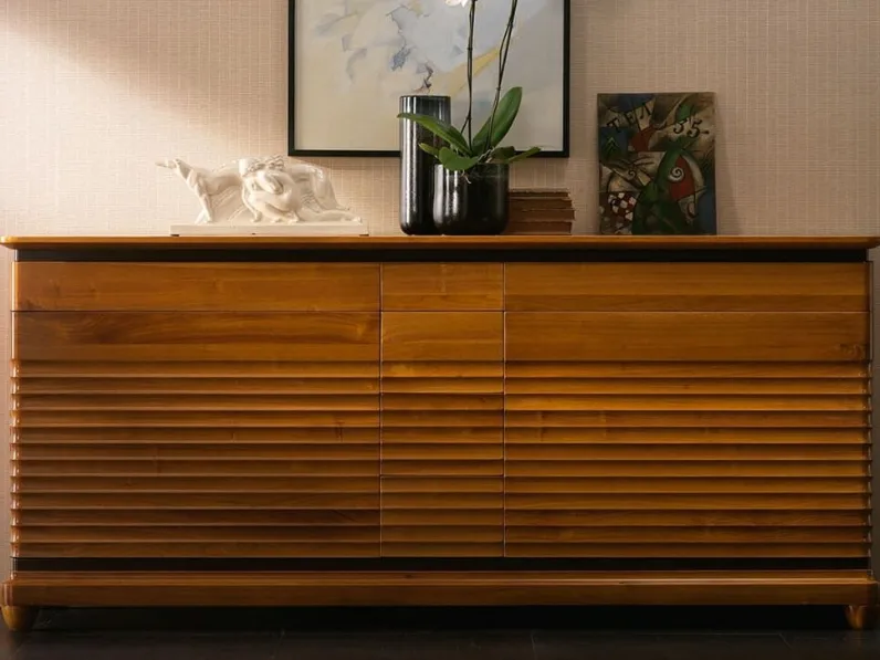 Madia contemporanea in noce Elettra 001 di Cantiero