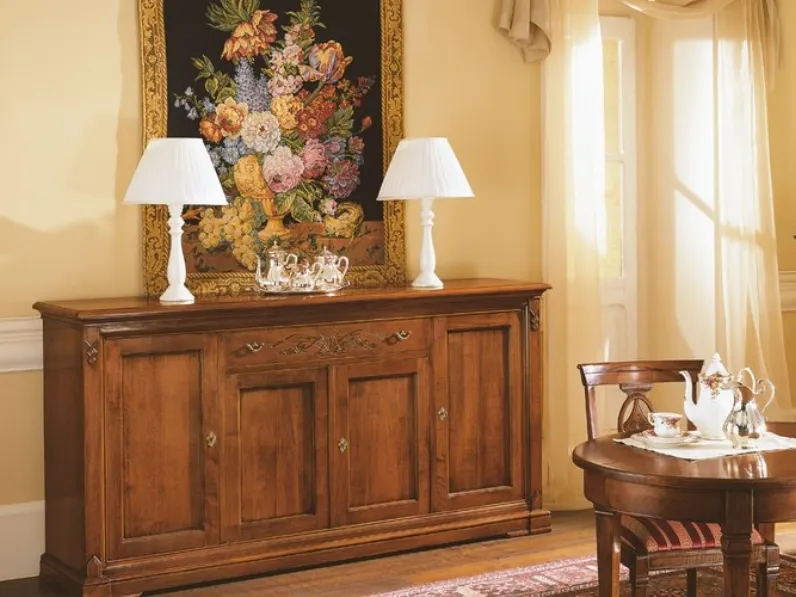 Madia classica Fenice 04 in legno massello di Bamart