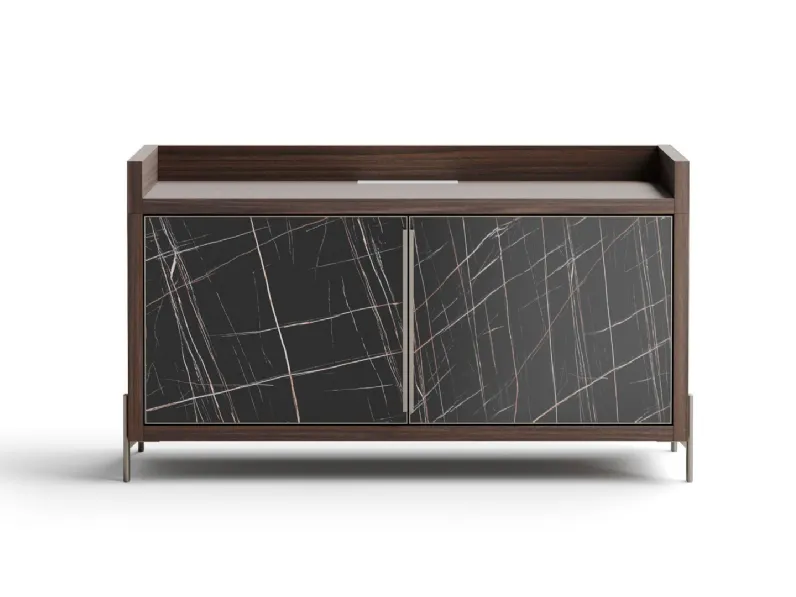 Madia Freeda con ante in vetro serigrafato di Giessegi