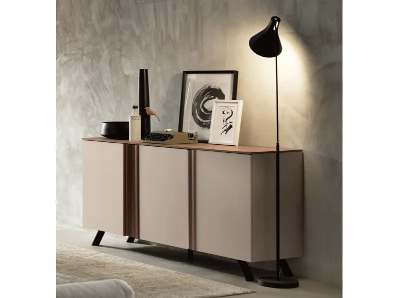 Madia Abaco Day composizione 11 finitura Cachemire di Gierre Mobili