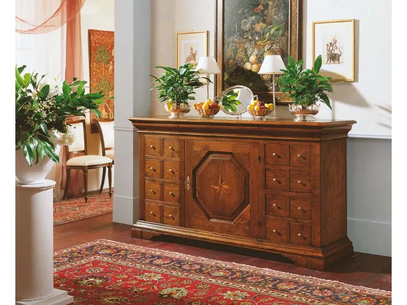 Madia Giorgione e Ville Venete 04 in legno massello di Bamart