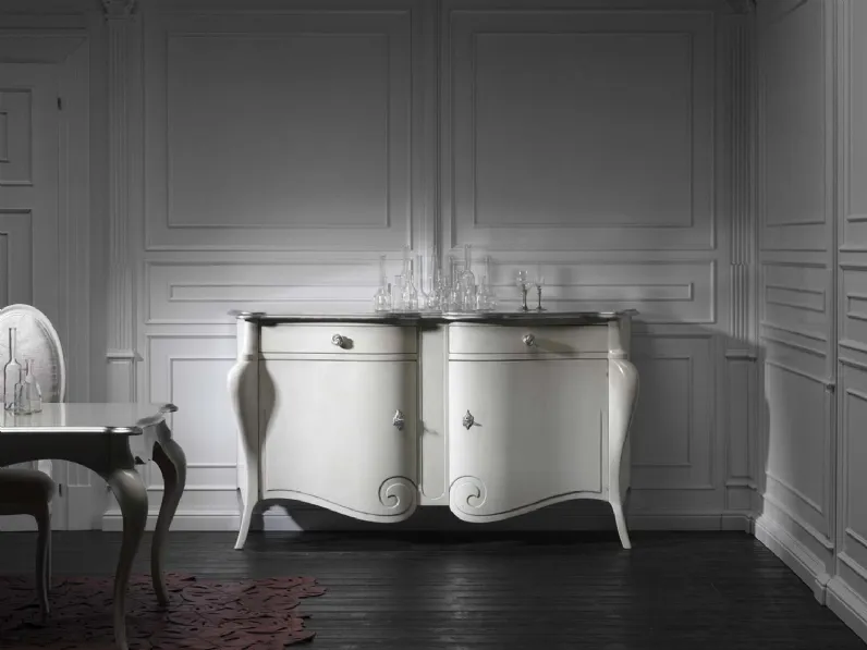 Madia in legno laccato bianco Day Collection 04 di Busatto