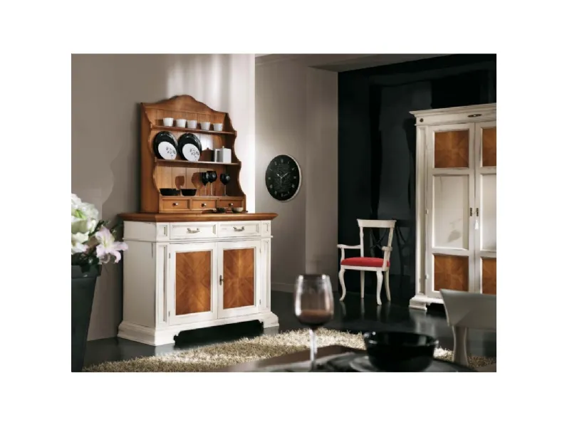 Madia in legno con ante intarsiate H125 Fratelli Raffagnini