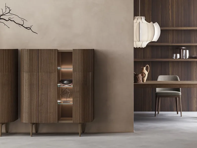 Madia Icon in noce cannettato di Fasolin