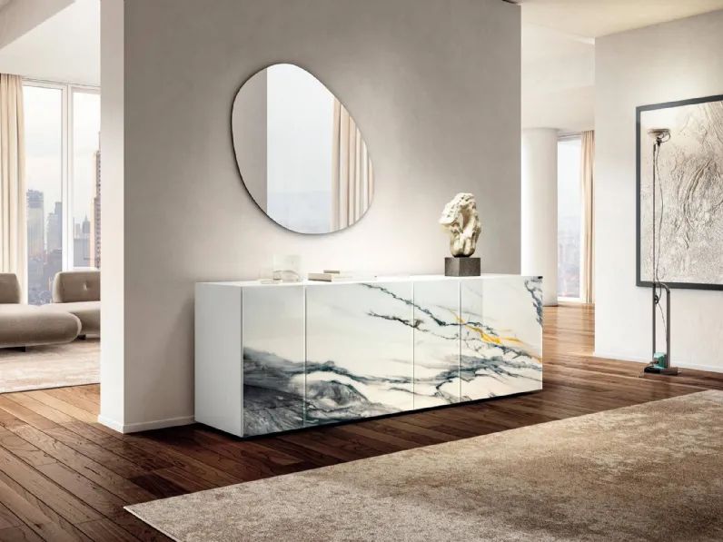 Madia in vetro effetto marmo 36e8 05802 di Lago