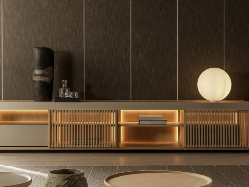 Madia Living Box 01 in laccato e legno di Molteni & C