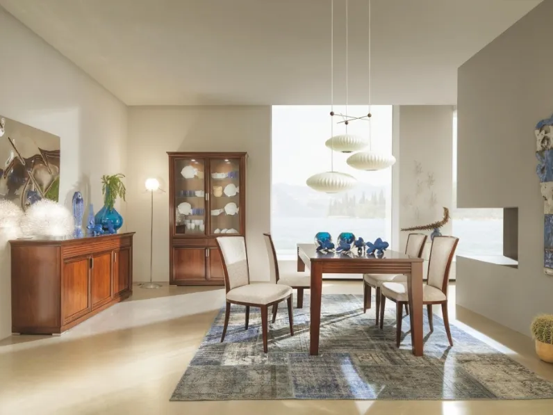 Madia Luna 7231 in legno con 3 cassetti e 3 ante di Selva