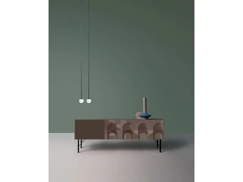 Madia minimalista a tre ante senza maniglia 103 di Icon's