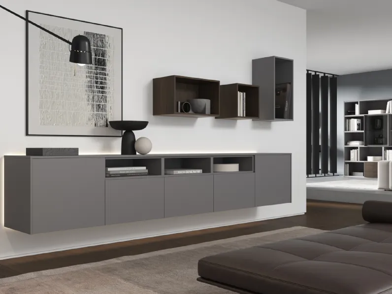 Madia sospesa 3RF6007 finitura Grigio Titanio di Favero