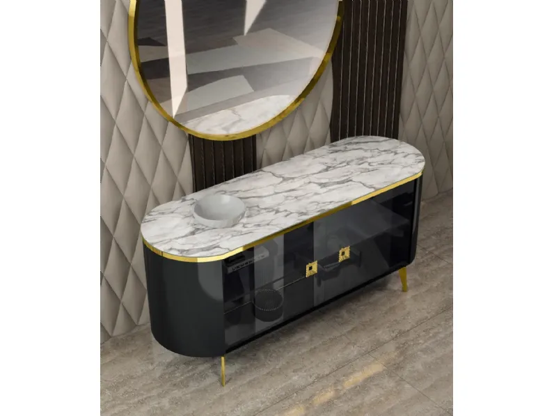 Madia Meraviglia con ante in Vetro di Adriatica