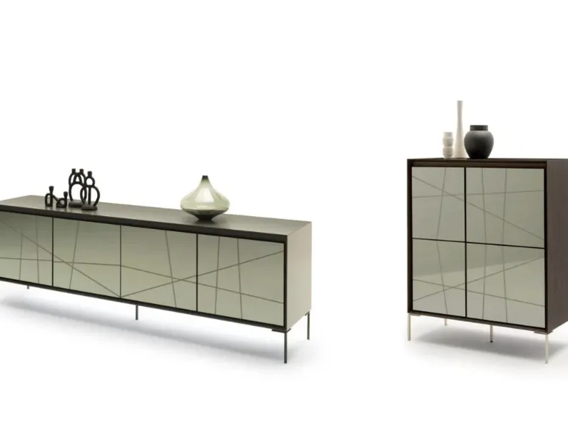 Madia Neck con ante a specchio di Presotto